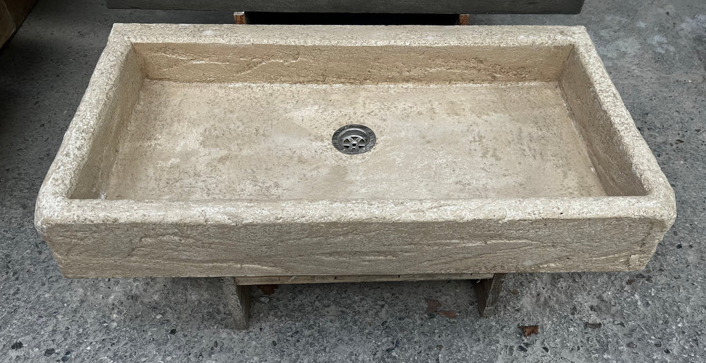 Evier bac simple  aspect vieilli dimensions:90x48x14